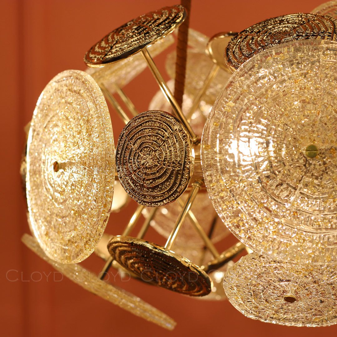 Люстра Cloyd SOLAR C15 / D79 см - золото (арт.10702)