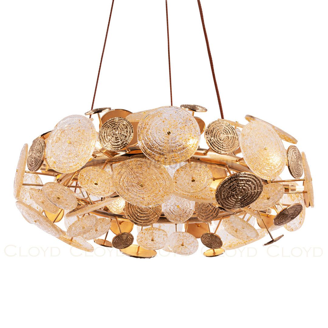 Люстра Cloyd SOLAR C15 / D79 см - золото (арт.10702)