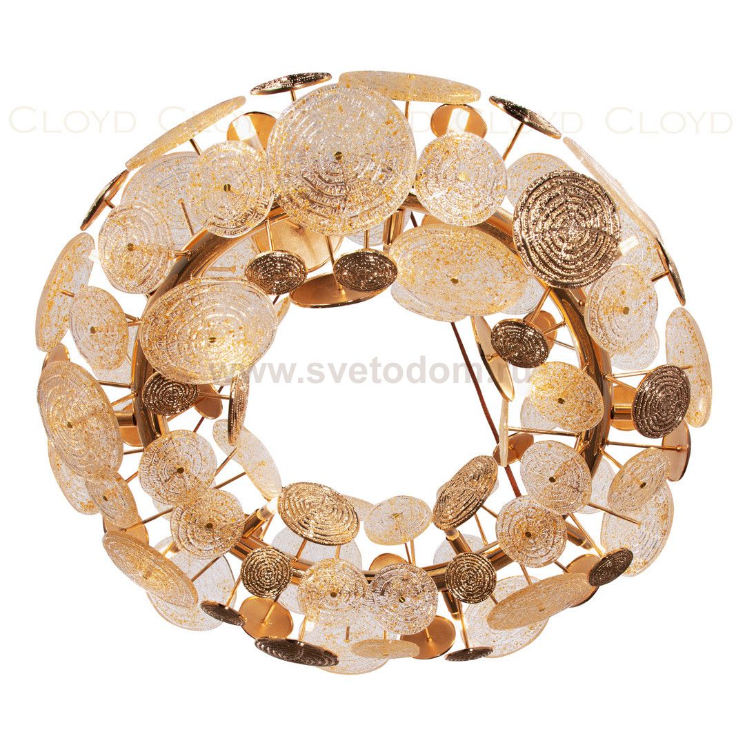 Люстра Cloyd SOLAR C15 / D79 см - золото (арт.10702)