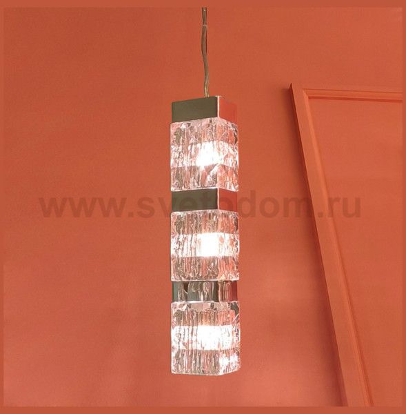 Подвесной светильник Cloyd CORUND P3 / выс. 45 см - хром (арт.10713)