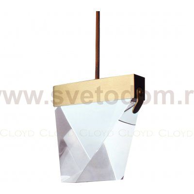 Подвесной светильник Cloyd GRAVITON-B P1 / шир. 9 см - латунь (арт.10757)