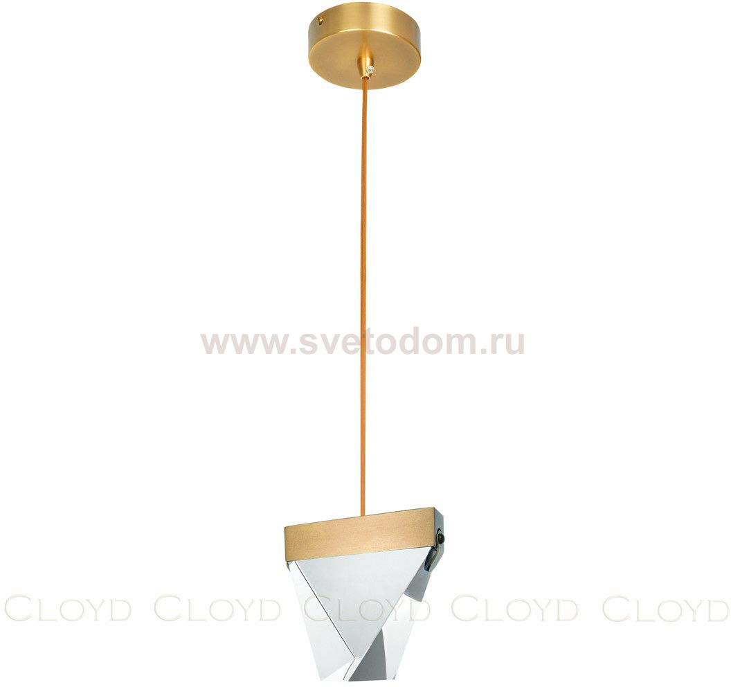 Подвесной светильник Cloyd GRAVITON-B P1 / шир. 9 см - латунь (арт.10757)