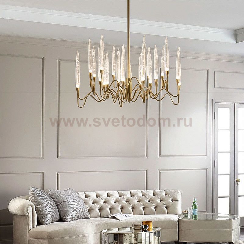 Люстра Cloyd ZOAR C16 / D70 см - латунь (арт.10765)