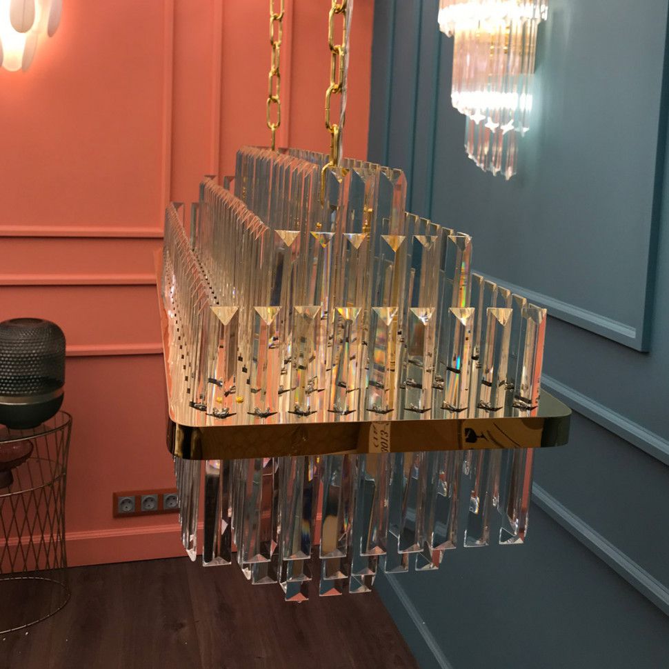 Люстра Cloyd BROTIGAN-C C12 / L80 см - золото (арт.10767)