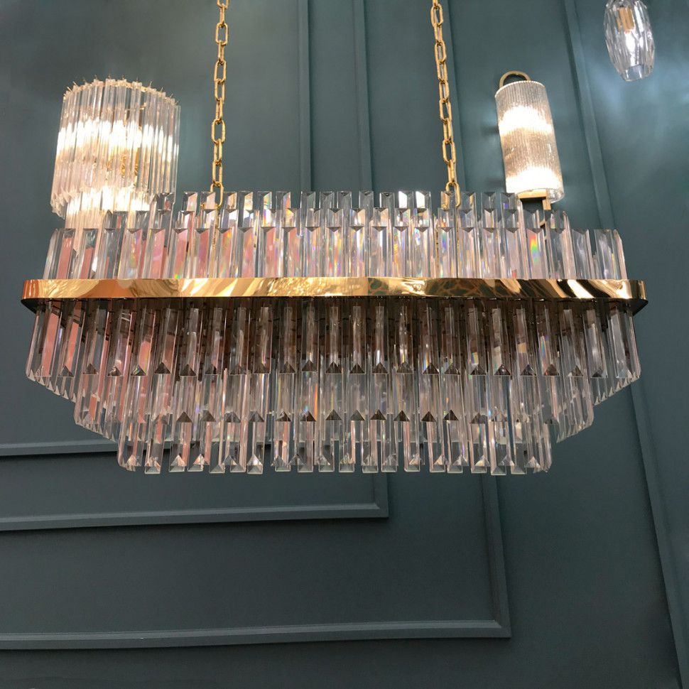 Люстра Cloyd BROTIGAN-C C12 / L80 см - золото (арт.10767)