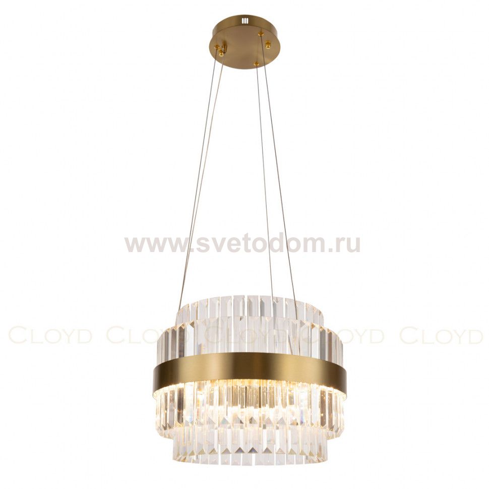 Люстра Cloyd BROTIGAN-C C1 / D40 см - латунь (арт.10770)