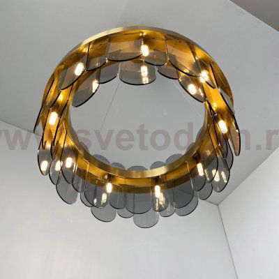 Люстра Cloyd VONNEGUT-A C9 / D60 см - сер. стекло (арт.10777)