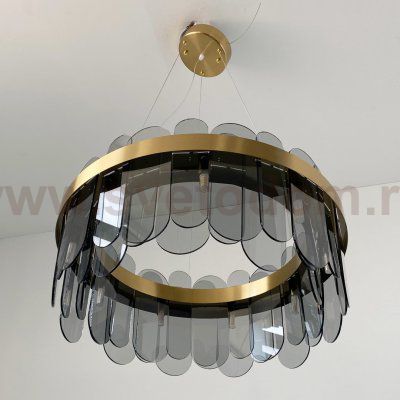 Люстра Cloyd VONNEGUT-A C9 / D60 см - сер. стекло (арт.10777)