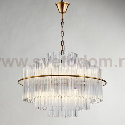 Люстра Cloyd VACOMBE-B C13 / D60 см - латунь (арт.10779)