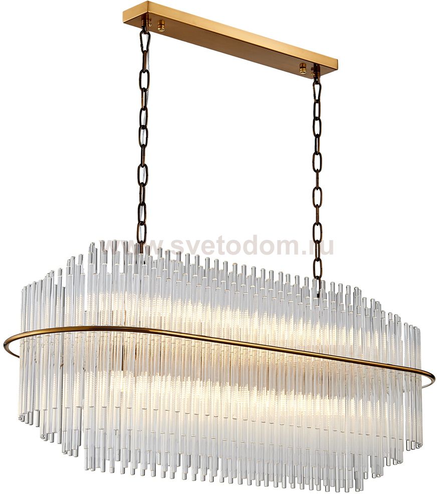 Люстра Cloyd VACOMBE-B C14 / L100 см - латунь (арт.10781)