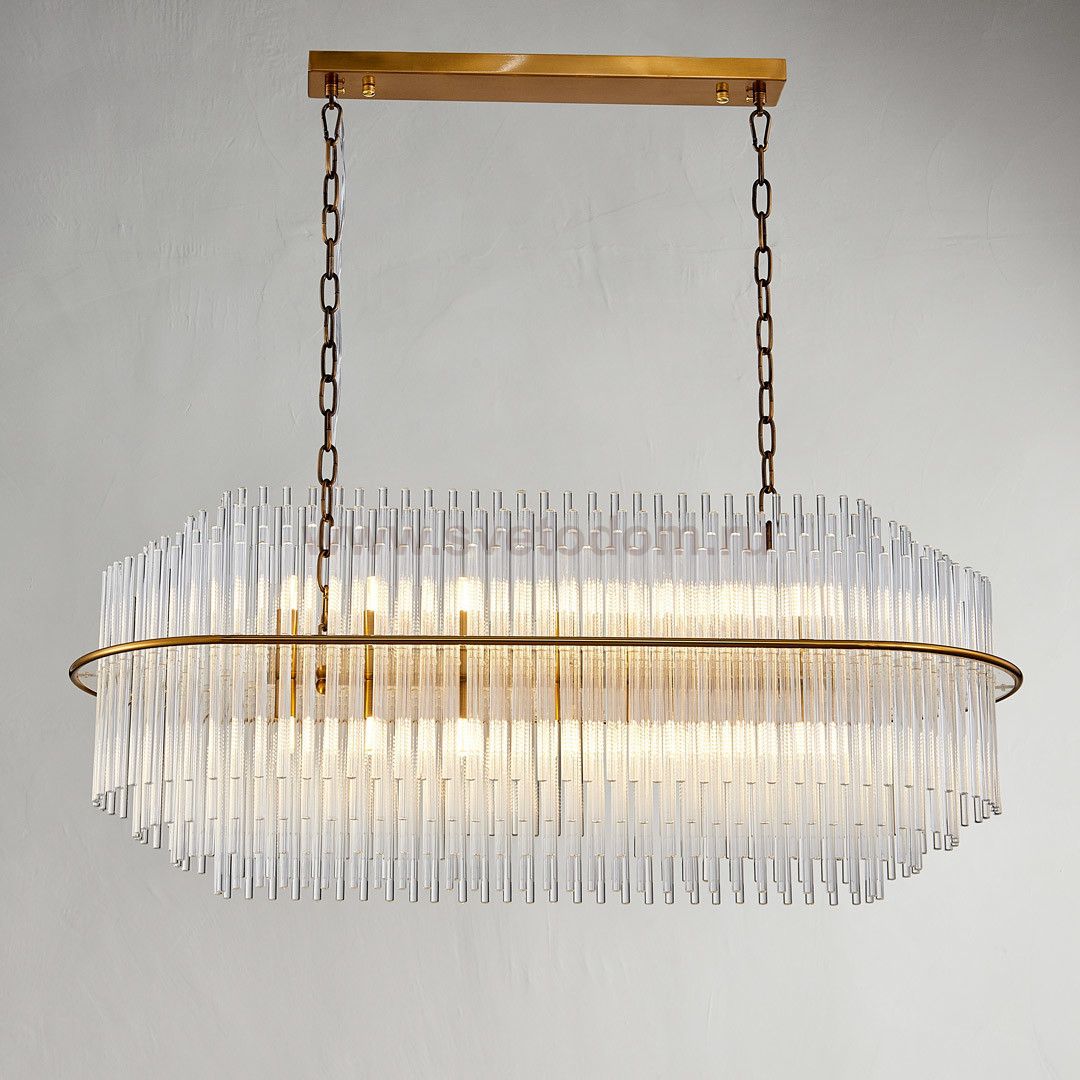 Люстра Cloyd VACOMBE-B C14 / L100 см - латунь (арт.10781)