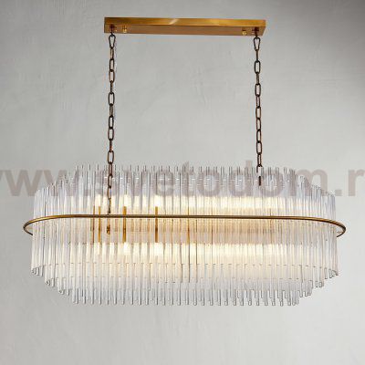 Люстра Cloyd VACOMBE-B C14 / L100 см - латунь (арт.10781)