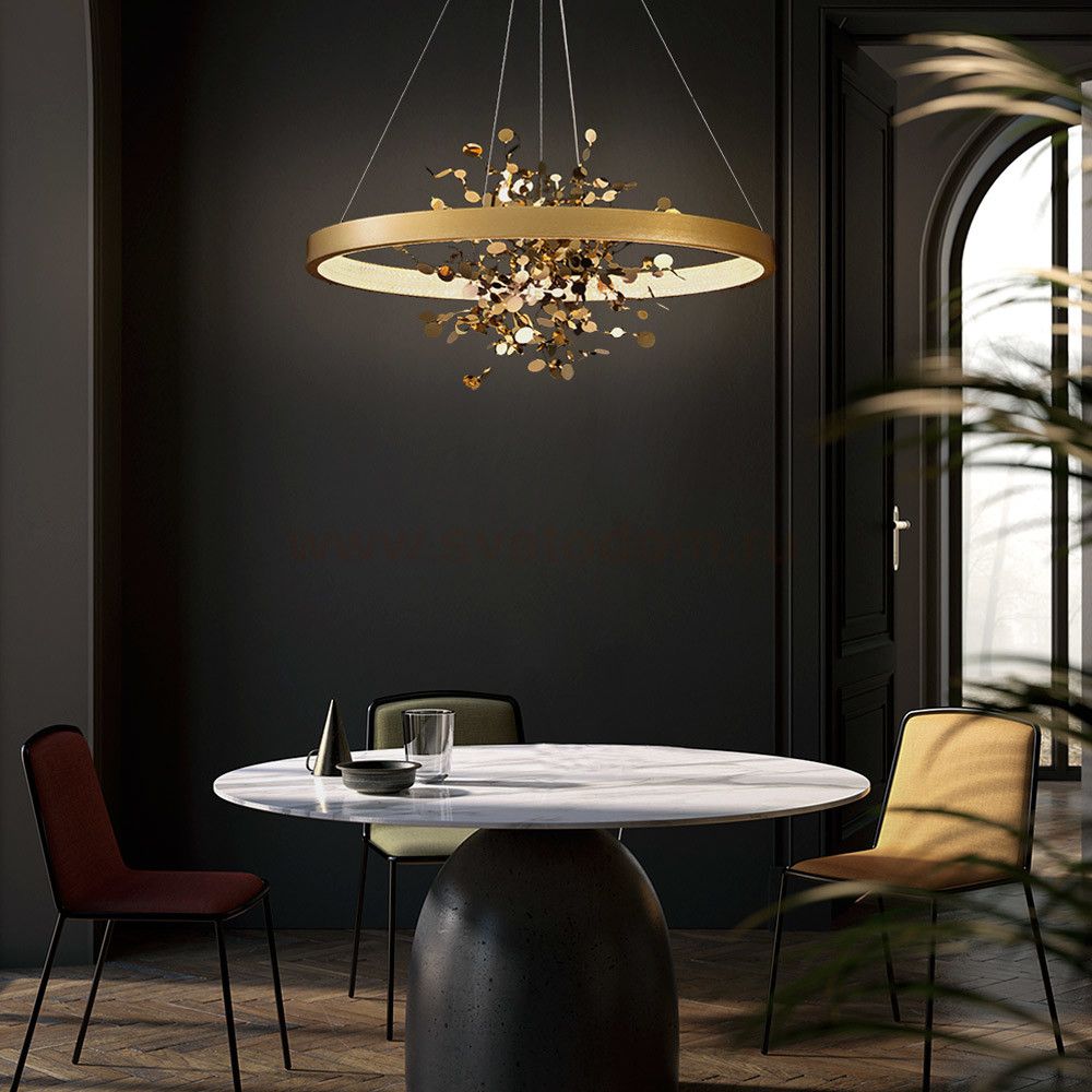 Люстра Cloyd TURBULENT C1 / D80 см - латунь (арт.10783)