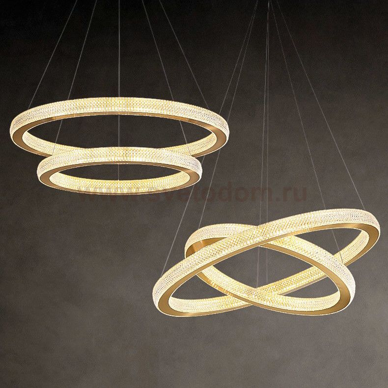 Люстра Cloyd PERIGEY C2 / D85 см - латунь (арт.10785)