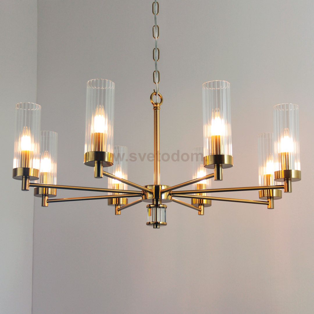 Люстра Cloyd COLONEL C8 / D73 см - латунь (арт.10786)