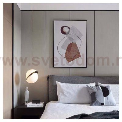 Подвесной светильник Cloyd FERMION P1 / D20 см - латунь (арт.10787)