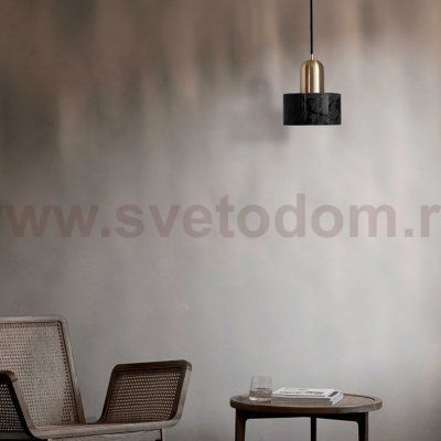 Подвесной светильник Cloyd ANTUAN P1 / D16 см - черн.мрамор (арт.10795)