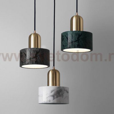 Подвесной светильник Cloyd ANTUAN P1 / D16 см - черн.мрамор (арт.10795)