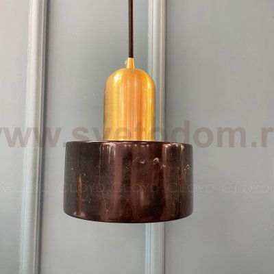 Подвесной светильник Cloyd ANTUAN P1 / D16 см - черн.мрамор (арт.10795)