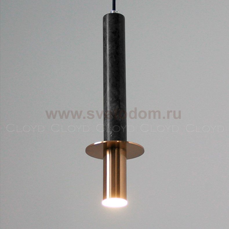 Подвесной светильник Cloyd CLARNET P1 / выс. 36 см - черн.мрамор (арт.10797)