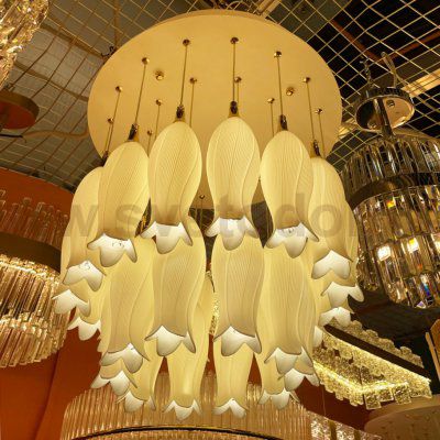 Люстра Cloyd ARGANA C26 / D50 см - керамика - белый (арт.10806)