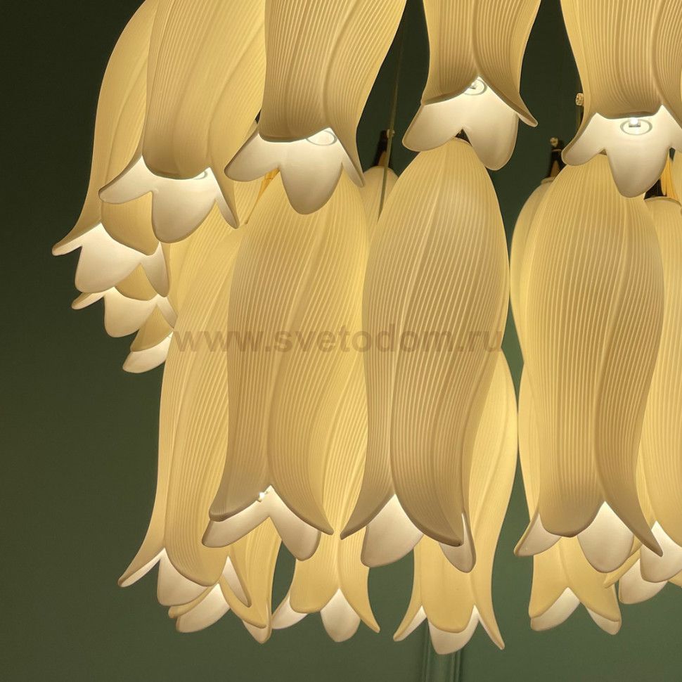 Люстра Cloyd ARGANA C30 / D60 см- керамика, фарфор - белый (арт.10808)