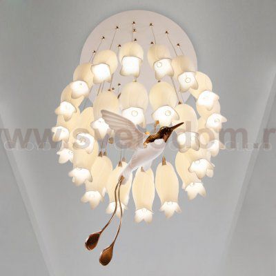 Люстра Cloyd ARGANA C30 / D60 см- керамика, фарфор - белый (арт.10808)