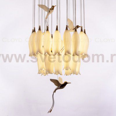 Люстра Cloyd ARGANA C30 / D60 см- керамика, фарфор - белый (арт.10808)