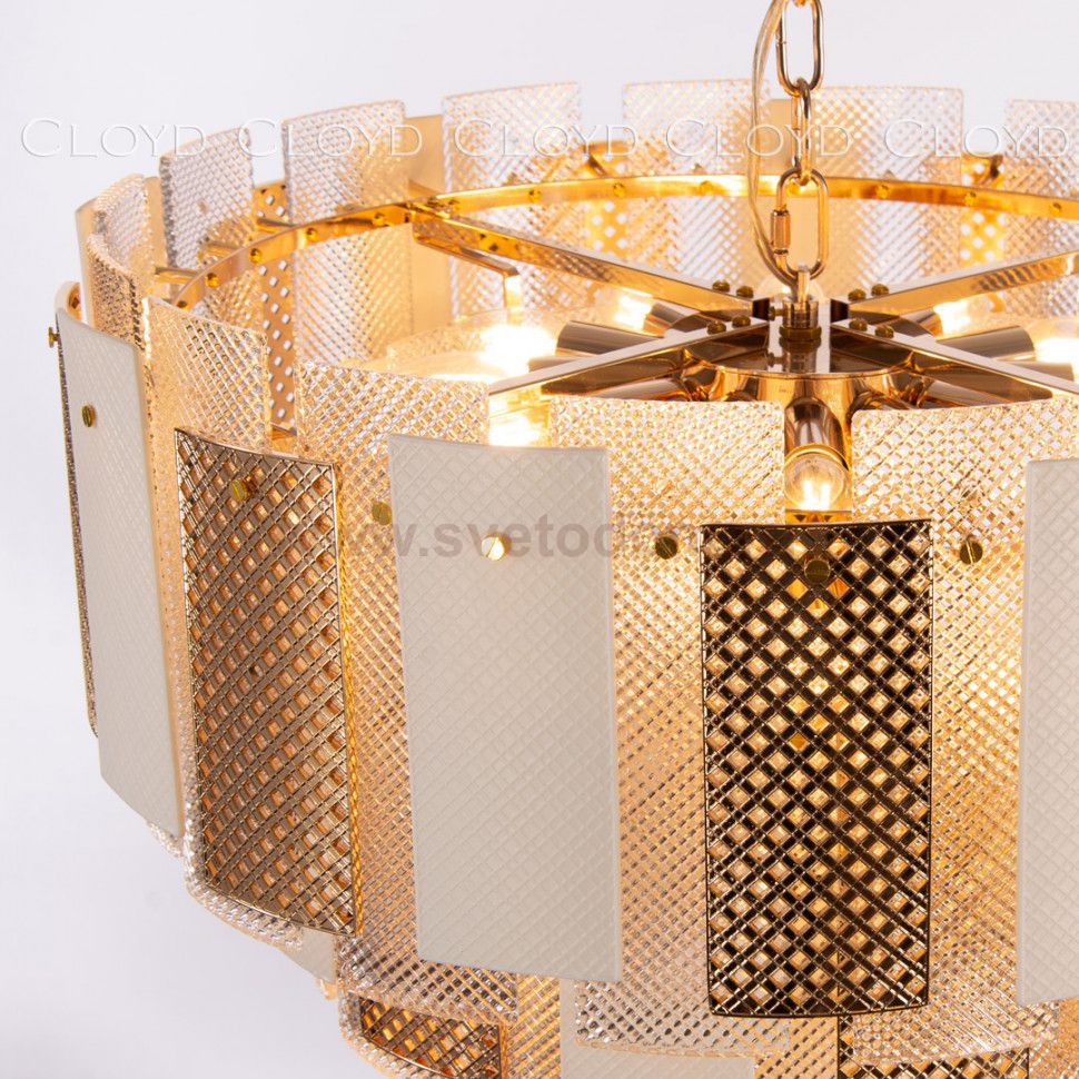 Люстра Cloyd PIANOLA C14 / D50 см - золото (арт.10815)