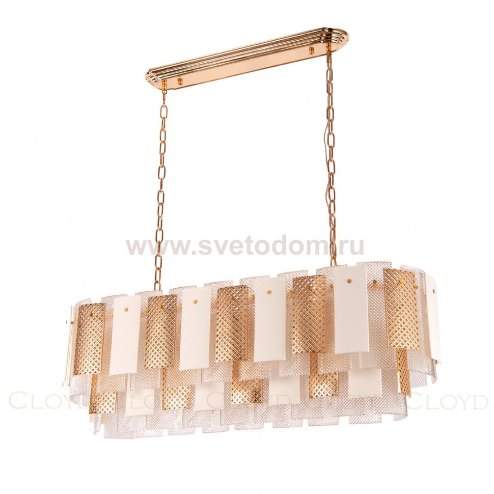 Люстра Cloyd PIANOLA C14 / L100 см - золото (арт.10817)