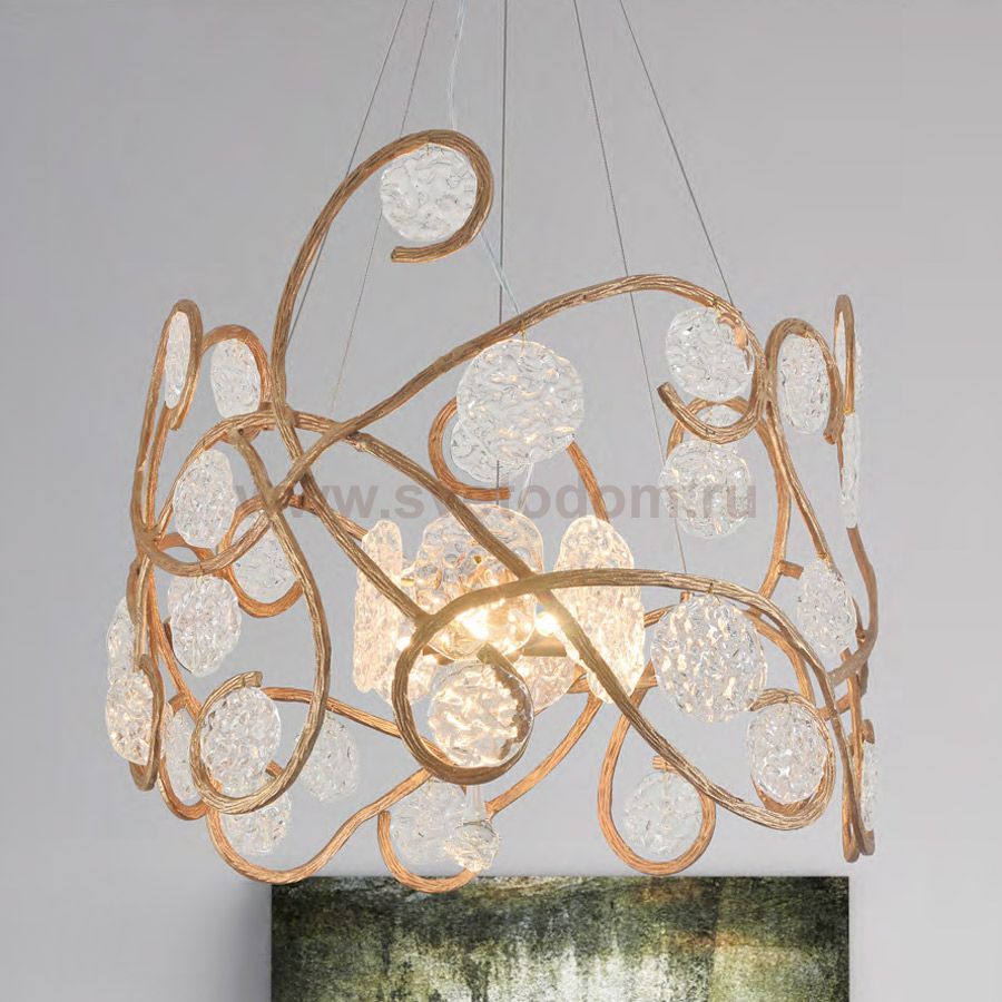 Люстра Cloyd MAZE C8 / D60 см - латунь (арт.10845)