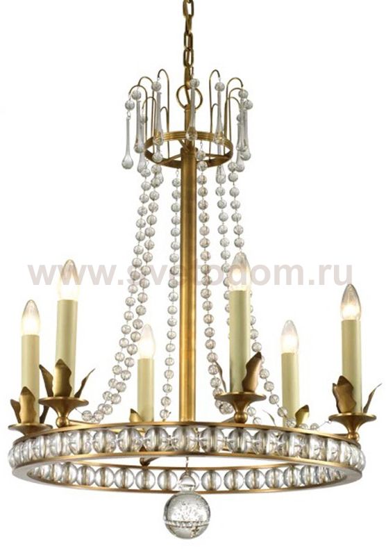 Люстра Cloyd PARNAS C6 / D63 см - латунь (арт.10846)