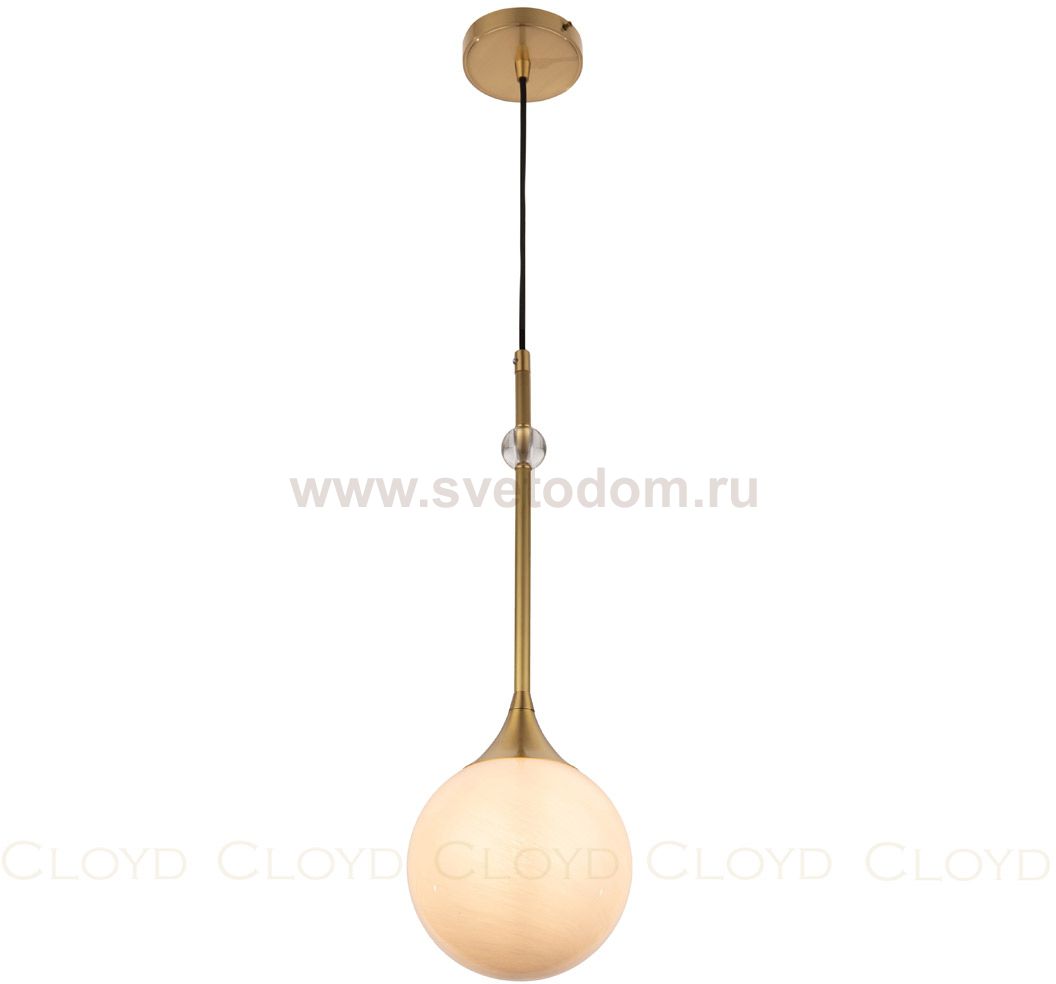 Подвесной светильник Cloyd TAOS-B P1 / D18 см - латунь (арт.10861)