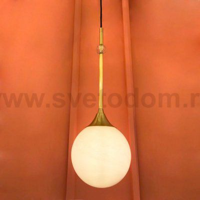 Подвесной светильник Cloyd TAOS-B P1 / D18 см - латунь (арт.10861)