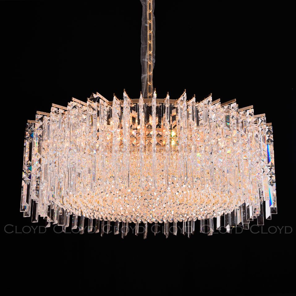 Люстра Cloyd SIBELIUS C12 / D60 см - золото (арт.10891)