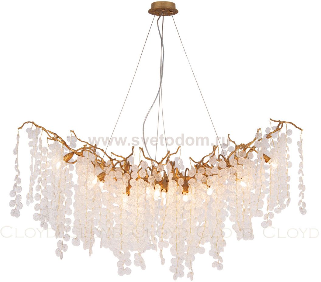 Люстра Cloyd HAOMA C18 / L120 см - латунь (арт.10911)