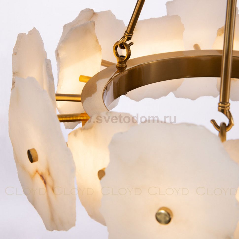 Люстра Cloyd KNOSS C1 / D45 см - алебастр - латунь (арт.10918)