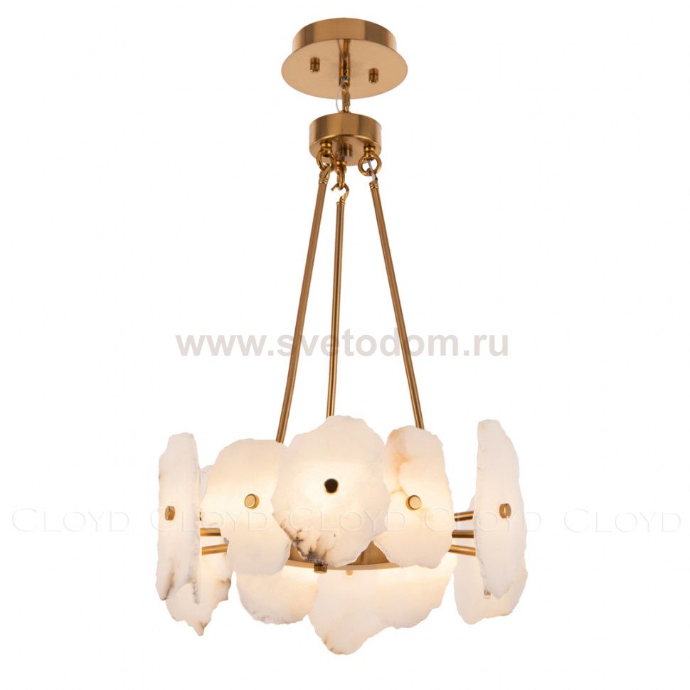 Люстра Cloyd KNOSS C1 / D45 см - алебастр - латунь (арт.10918)
