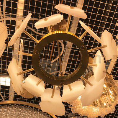 Люстра Cloyd KNOSS C1 / D45 см - алебастр - латунь (арт.10918)