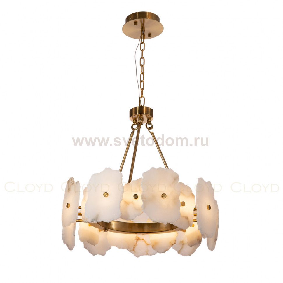 Люстра Cloyd KNOSS C1 / D60 см - алебастр - латунь (арт.10919)