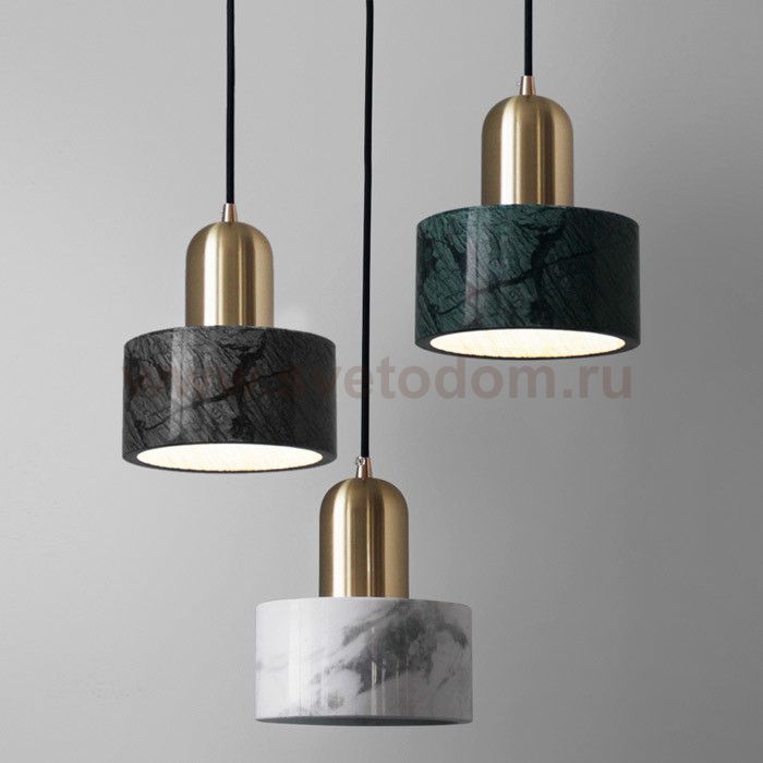 Подвесной светильник Cloyd ANTUAN P1 / D16 см - зелен.мрамор (арт.10931)