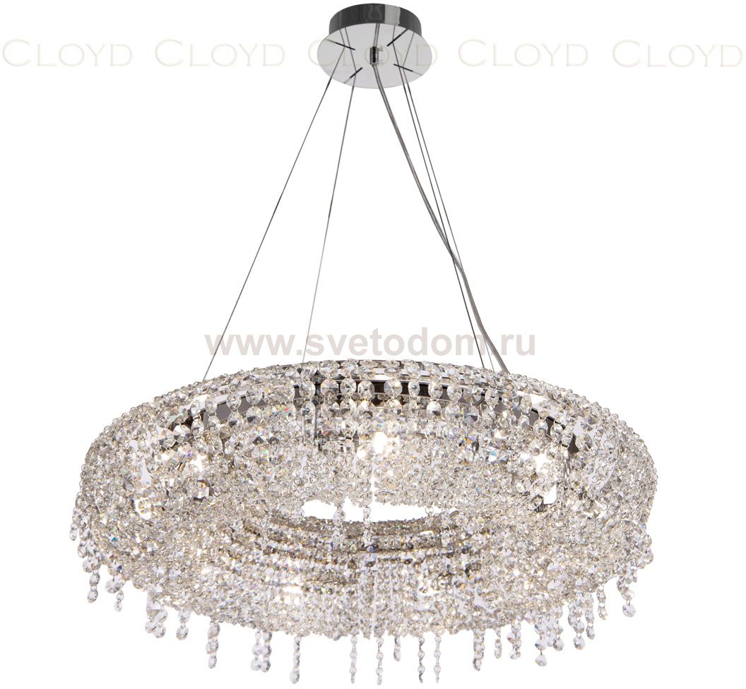 Люстра Cloyd HAYAO C9 / D60 см - хром (арт.10940)
