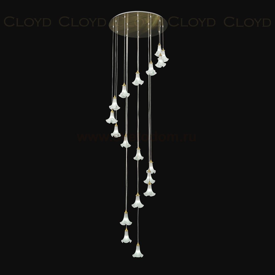 Люстра Cloyd SHANGRILA C18 / D82 см - латунь (арт.10960)