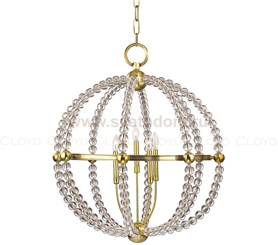 Люстра Cloyd PARNAS C5 / D60 см - латунь (арт.10984)