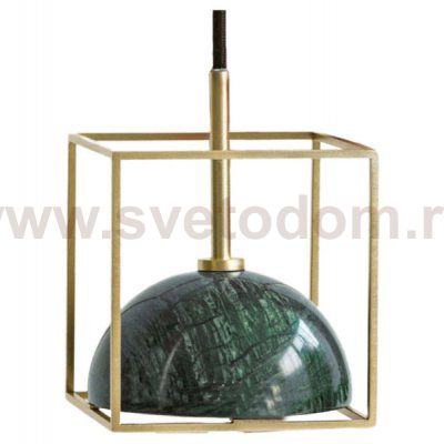Подвесной светильник Cloyd TESSER P1 / латунь - зелен.мрамор (арт.11051)