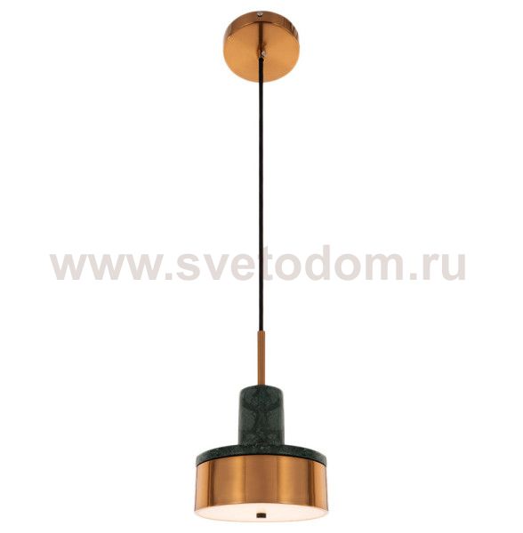 Подвесной светильник Cloyd ARTUS P1 / латунь - зелен.мрамор (арт.11056)