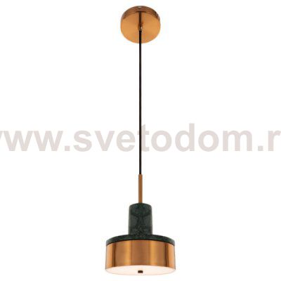 Подвесной светильник Cloyd ARTUS P1 / латунь - зелен.мрамор (арт.11056)