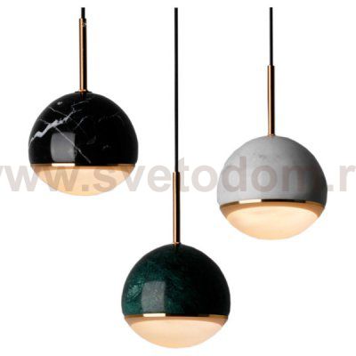Подвесной светильник Cloyd LUNAR P1 / латунь - черн.мрамор (арт.11057)