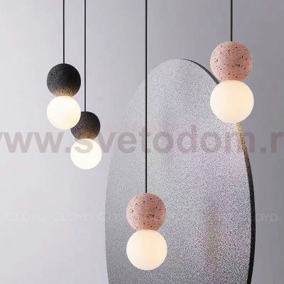 Подвесной светильник Cloyd AUSTA-A P1 / хром - розов.бетон (арт.11068)