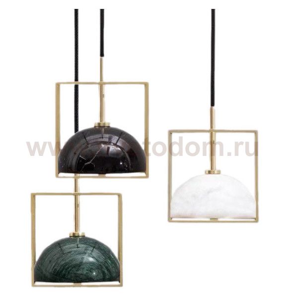 Подвесной светильник Cloyd TESSER P1 / латунь - черн.мрамор (арт.11089)